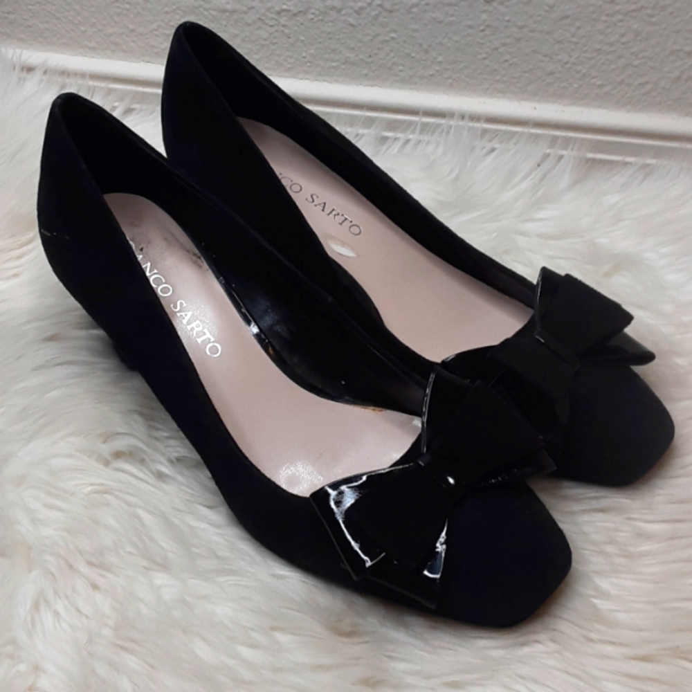 Franco Sarto Black Heels Size 9 1/2 (H)